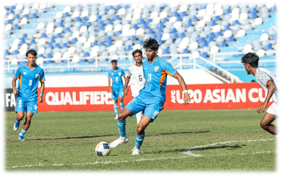 AFC U20 CHINA ஆசியக் கோப்பை தகுதிச்சுற்று: வங்கதேசத்தை 3-0 வீழ்த்தி இந்தியா அபார வெற்றி! AFC U20 Asian Cup Qualifiers: India Thrash Bangladesh 3-0 in a Dominant Victory